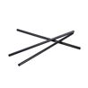 PACK 25 CAÑITAS REUTILIZABLES NEGRAS 19.5CM ALGON - BA01016976669