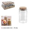 TARRO VIDRIO CON TAPON CORCHO 75ML LA MEDITERRANEA - BE03030476409
