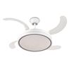 VENTILADOR DE TECHO RETRÁCTIL 30W CON LED Y 6 VELOCIDADES BLANCO MUVIP - MV0657-2