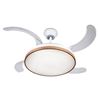 VENTILADOR DE TECHO RETRÁCTIL 30W CON LED Y 6 VELOCIDADES MADERA MUVIP - MV0658-2
