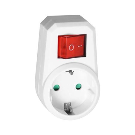 ENCHUFE SCHUKO 1 TOMA CON INTERRUPTOR - ORAE13188