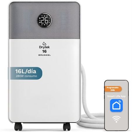 DESHUMIDIFICADOR DE 16 LITROS CON DISPLAY Y WIFI GRUNKEL - DH-16DT