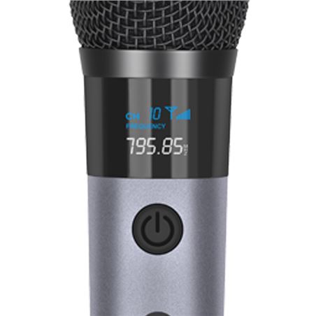 MICROFONO INALÁMBRICO UHF CON RECEPTOR Y BATERÍA COOLSOUND - CS0286-2