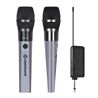 PACK 2 MICROFONOS INALÁMBRICOS UHF CON RECEPTOR Y BATERÍA COOLSOUND - CS0287-1
