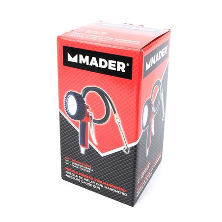 PISTOLA DE INFLADO CON MANOMETRO 1/4" MADER - 34906-2