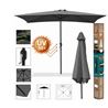 SOMBRILLA JARDIN 3X2 METROS UV50+ ANTRACITA - 88799