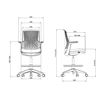 SILLA OFICINA ELEVARE PRO CROMAD - CR1214-5