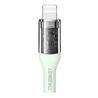CABLE USB TIPO C A LIGHTNING 1M 27W THREEKEY VERDE - TKNB05LGGR