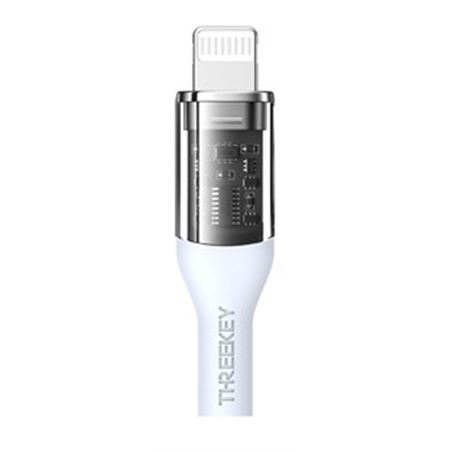 CABLE USB TIPO C A LIGHTNING 1M 27W THREEKEY AZUL - TKNB05LGBL