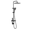 COLUMNA DE DUCHA COMPLETA SEL. BOTON DISPLAY NEGRA FONTASTOCK - FSKFCD008