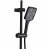 COLUMNA DE DUCHA COMPLETA SEL. BOTON DISPLAY NEGRA FONTASTOCK - FSKFCD008-2
