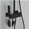 COLUMNA DE DUCHA COMPLETA SEL. BOTON DISPLAY NEGRA FONTASTOCK - FSKFCD008-3