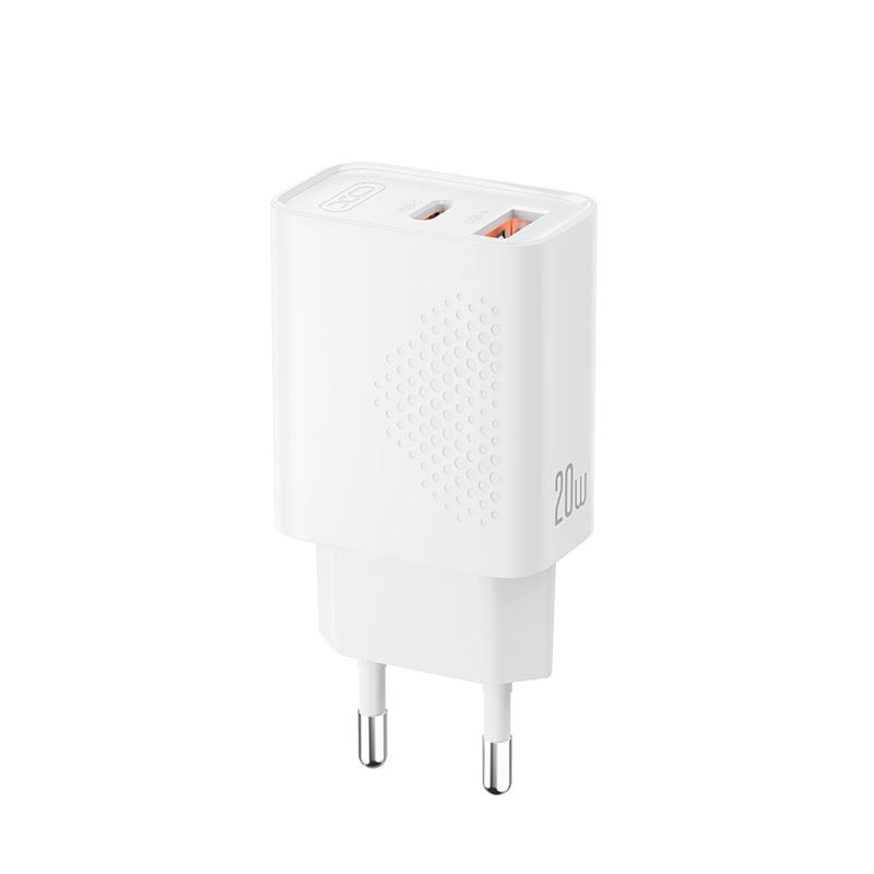 CARGADOR USB CARGA RAPIDA 20W 1X USB-A Y 1X USB-C - XOL161