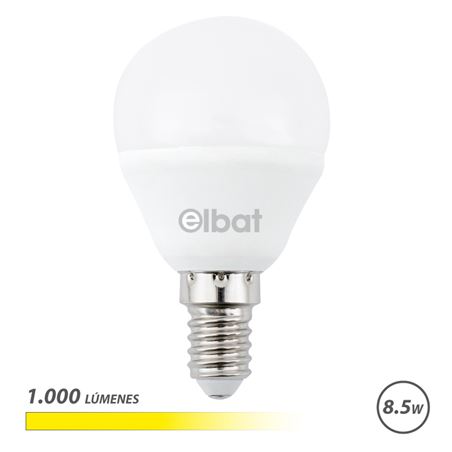 BOMBILLA LED G45 | 8.5W | 1000LM | E14 | LUZ CALIDA | ELBAT - EB0599