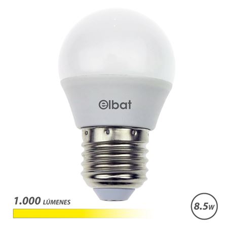 BOMBILLA LED G45 | 8.5W | 1000LM | E27 | LUZ CALIDA | ELBAT - EB0602