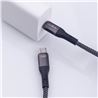 CABLE NYLON TIPO C A TIPO C MAGNETICO 100W 1M NEGRO MAXLIFE - OEM0101402-1