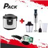 PACK OLLA 6 LITROS + BATIDORA MANO 1300W + JUEGO 3 SARTENES MONIX - PACK199-1