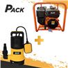 PACK MOTOBOMBA GASOLINA 7HP + BOMBA DE AGUA 400W BLIM - PACK188-1
