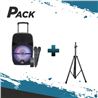PACK ALTAVOZ A350 AMPLIFICADO 12" 350W + TRIPODE COOLSOUND - PACK191-1