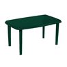 MESA RECTANGULAR DE RESINA VERDE 140X72 SEVEON - 76183