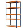 ESTANTERIA METALICA 5 BALDAS 180X100X40CM 175KGS BLIM - BL0528