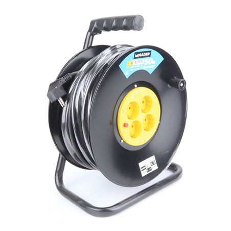 ENROLLADOR DE CABLE METALICO 50M 3X2.5MM - 56055
