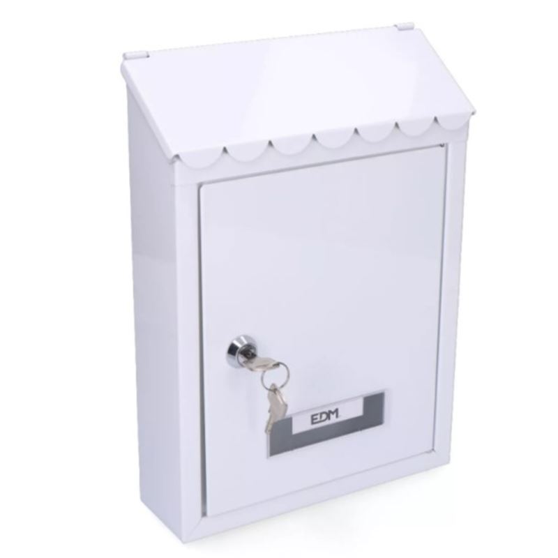 BUZON ACERO STANDAR BLANCO 21X6X30CM - 85804