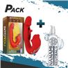 VIBRADOR CON FUNCION DE MORDISQUEO Y FLIPPING + LUBRICANTE BASE DE AGUA 150 - PACK265