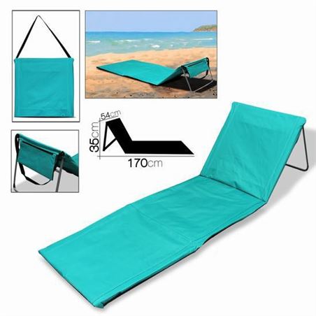 COLCHONETA ABATIBLE COLOR TURQUESA 170X54X35 - 13737