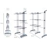 TENDEDERO VERTICAL EXTENSIBLE HASTA 141CM CON RUEDAS INNOVAGOOD - V0104040-1