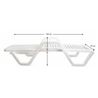 TUMBONA RELAXIA BLANCA 5 POSICIONES 65X186X50 - 15603F-2