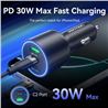 CARGADOR DE COCHE PARA SMARTPHONE | 100W | 2XUSB-C,1USB-A NEGRO VENTION - FFQB0-3