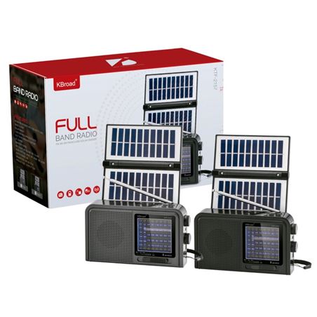 RADIO SOLAR - ALTAVOZ BT | USB | TF | LINEIN | FM | AM | SW | PANEL GENX - KTF-2157