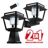 FAROL LED SOLAR 2 EN 1 SERIE PRO TOWER DUO 15W 1600LM 3 TEMPERATURAS ELBAT - EB0605