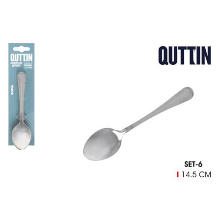 SET 6 CUCHARAS POSTRE 1.5MM QUTTIN - QT1507F5007B