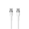CABLE FLEXIBLE TIPO C A TIPO C 2M 100W FOREVER BLANCO - GSM115430-1