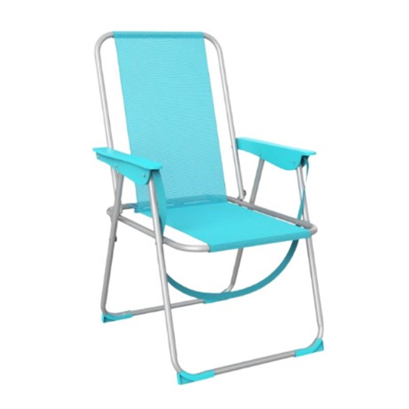 SILLA PLEGABLE ALUMINIO AGUAMARINA 53X56X78CM - 10307M