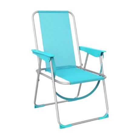 SILLA PLEGABLE ALUMINIO AGUAMARINA 53X56X78CM - 10307M