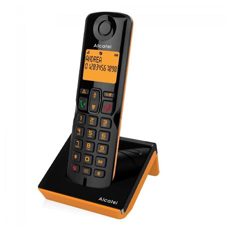TELÉFONO INALÁMBRICO S280 NEGRO / NARANJA ALCATEL - 3700601425406