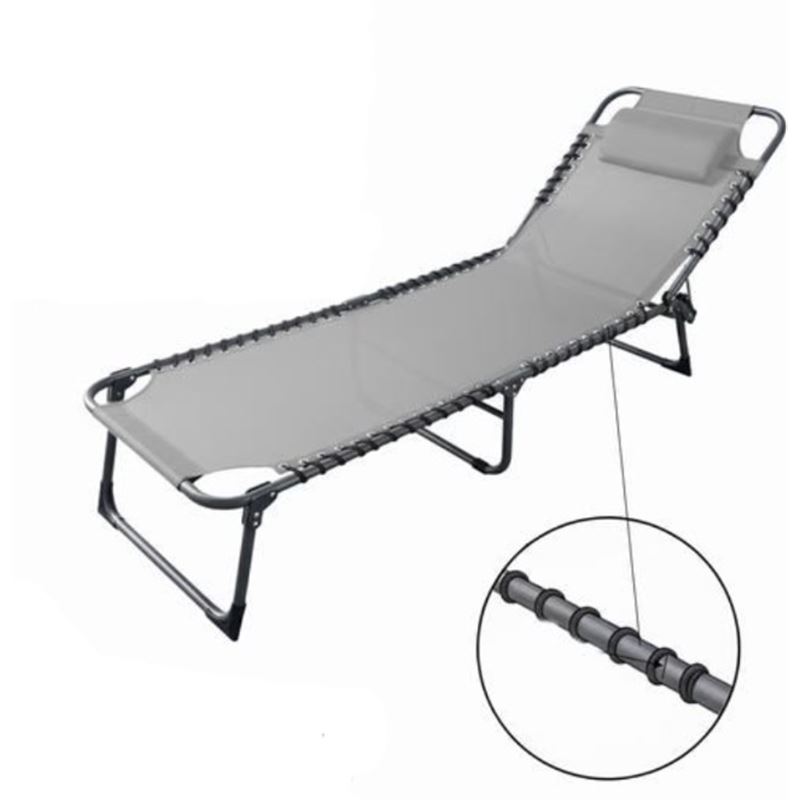 TUMBONA C/ COJIN ORISSA GRIS CLARO 189X58X30CM - 15940-1
