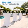 FUNDA PARA MESA DE COCTEL 110X80 BLANCA SUNGARDEN - SG0213-3