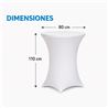 FUNDA PARA MESA DE COCTEL 110X80 BLANCA SUNGARDEN - SG0213-4