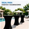 FUNDA PARA MESA DE COCTEL 110X80 NEGRA SUNGARDEN - SG0214-3