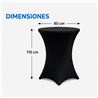 FUNDA PARA MESA DE COCTEL 110X80 NEGRA SUNGARDEN - SG0214-4