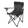 SILLA PLEGABLE DE CAMPING CON POSAVASOS GRIS OSCURO SUNGARDEN - SG0209-1