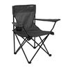 SILLA PLEGABLE DE CAMPING CON POSAVASOS GRIS OSCURO SUNGARDEN - SG0209-2