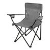 SILLA PLEGABLE DE CAMPING CON POSAVASOS GRIS SUNGARDEN - SG0210-1