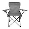 SILLA PLEGABLE DE CAMPING CON POSAVASOS GRIS SUNGARDEN - SG0210-3