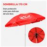 SILLA DOBLE PLEGABLE DE CAMPING CON NEVERA Y SOMBRILLA SUNGARDEN - SG0212-4