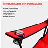 SILLA DOBLE PLEGABLE DE CAMPING CON NEVERA Y SOMBRILLA SUNGARDEN - SG0212-6